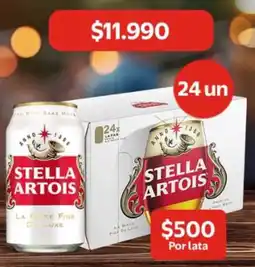 Lider Stella Artois cerveza oferta