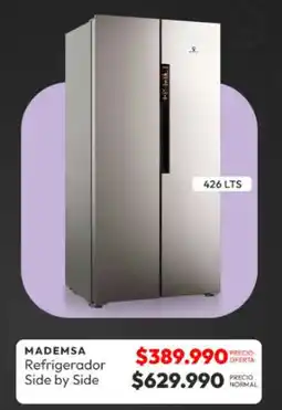Abcdin Mademsa refrigerador side by side oferta