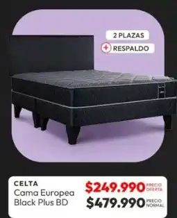 Abcdin Celta cama europea black plus BD oferta