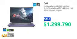 PC Factory Dell Notebook Gamer G15 5530 oferta