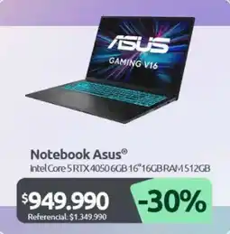 PC Factory ASUS Notebook Gaming V16 oferta
