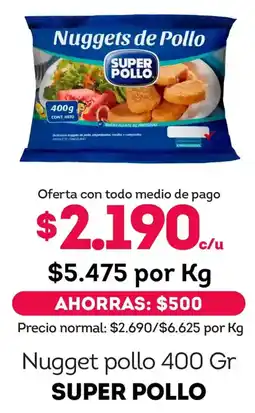 Tottus Super pollo nuggets de pollo oferta