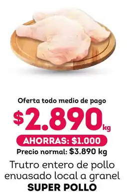 Tottus Super pollo trutro entero de pollo envasado local a granel oferta