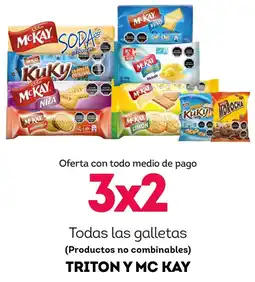 Tottus Triton y mc kay todas las galletas oferta