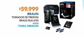 Salcobrand Tomador de presion braun bua 6150 oferta