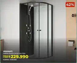 Easy Vessanti cabina ducha curva con film oferta