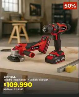 Easy Einhell taladro inalámbrico + esmeril angular oferta