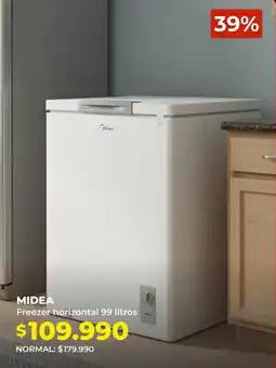 Easy Midea freezer horizontal oferta
