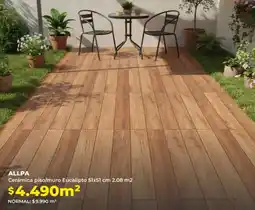 Easy Allpa cerámica piso/muro eucalipto oferta