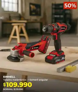 Easy Einhell taladro inalámbrico + esmeril angular oferta
