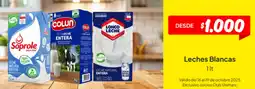 Unimarc Leches blancas oferta
