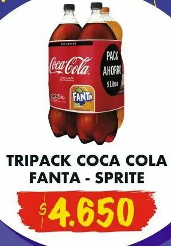 Super Bodega a Cuenta Tripack coca cola - fanta -sprite oferta