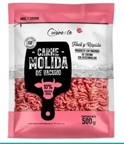 Santa Isabel Cuisine & Co. Carne Molida Vacuno 10% Grasa Congelada oferta