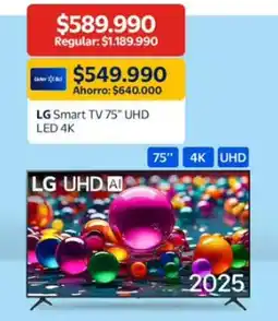 Lider LG Smart TV 75" UHD LED 4K oferta