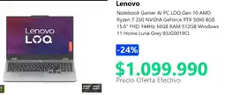 PC Factory Lenovo notebook gamer oferta