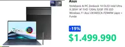 PC Factory Asus notebook al pc zenbook 14 oferta