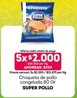 Tottus Super Pollo croqueta de pollo congelada oferta