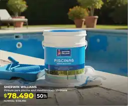 Easy SHERWIN WILLIAMS Pintura para piscina azul mediterráneo oferta