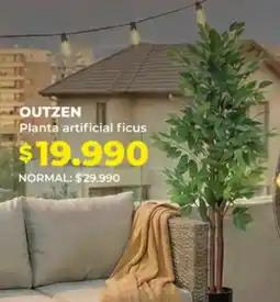 Easy OUTZEN Planta artificial ficus oferta