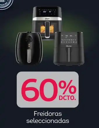 Tottus Freidoras seleccionadas oferta
