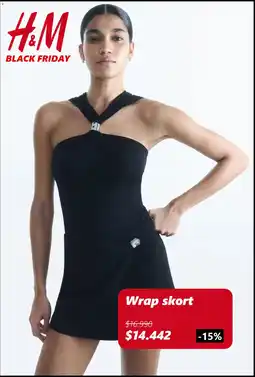 H&M Wrap skort oferta
