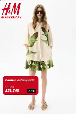 H&M Camisa estampada oferta