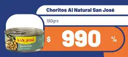 Provimarket San José choritos al natural oferta