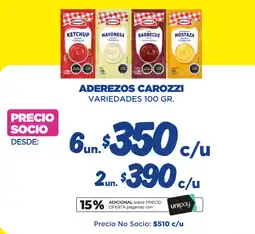 Alvi Carozzi aderezos oferta