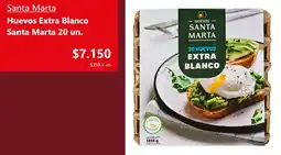 Santa Isabel Santa Marta huevos extra blanco oferta