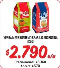 Mayorista 10 Yerba Mate supremo brasil o argentina oferta