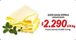 Mayorista 10 Soprole queso gauda oferta