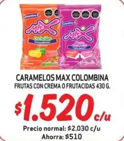Mayorista 10 Colombina Max caramelos oferta