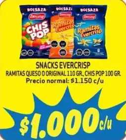 Mayorista 10 Evercrisp snacks oferta
