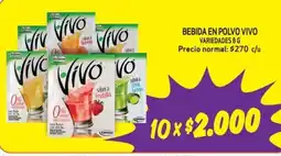 Mayorista 10 Vivosabora Frutilla bebida en polvo oferta