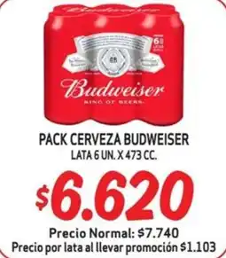 Mayorista 10 Budweiser cerveza oferta