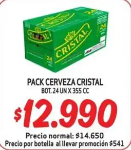Mayorista 10 Cristal cerveza oferta