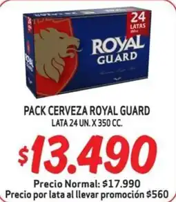 Mayorista 10 Royal Guard cerveza oferta