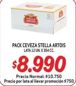 Mayorista 10 Stella Artois cerveza oferta