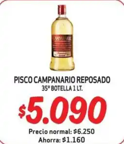 Mayorista 10 Campanario reposado pisco oferta