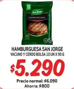Mayorista 10 San Jorge hamburguesa oferta