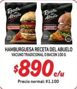 Mayorista 10 Receta del Abuelo hamburguesa oferta