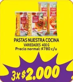 Mayorista 10 Nuestra Cocina pastas oferta