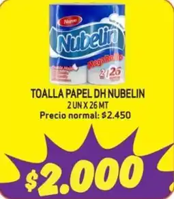 Mayorista 10 Nubelin toalla papel oferta