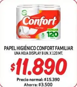 Mayorista 10 Confort Familiar papel higienico oferta