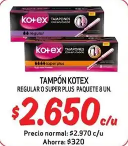Mayorista 10 Kotex tampon oferta