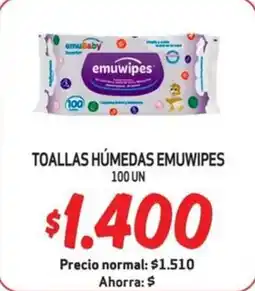 Mayorista 10 Emuwipes toallas humedas oferta