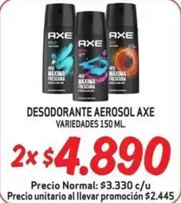 Mayorista 10 Axe aerosol oferta