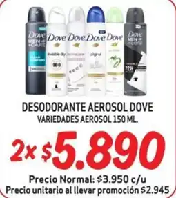 Mayorista 10 Dove aerosol oferta