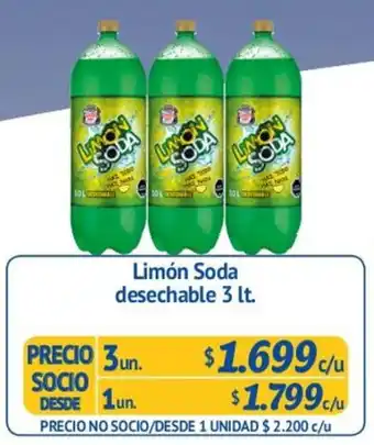 Alvi Limón Soda 3lt 3un. oferta