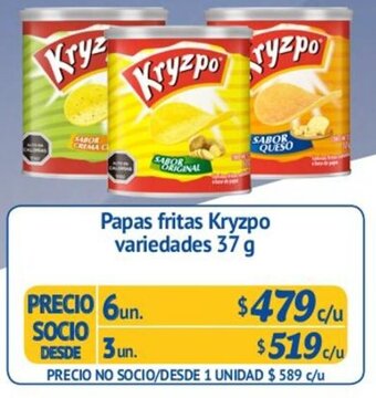 Papas Fritas Kryzpo Variedades 6un. 37g